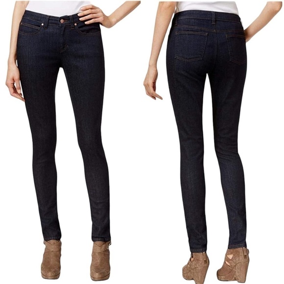 Eileen Fisher Denim - Eileen Fisher Womens Denim Mid-Rise Skinny Jeans Navy Size 4